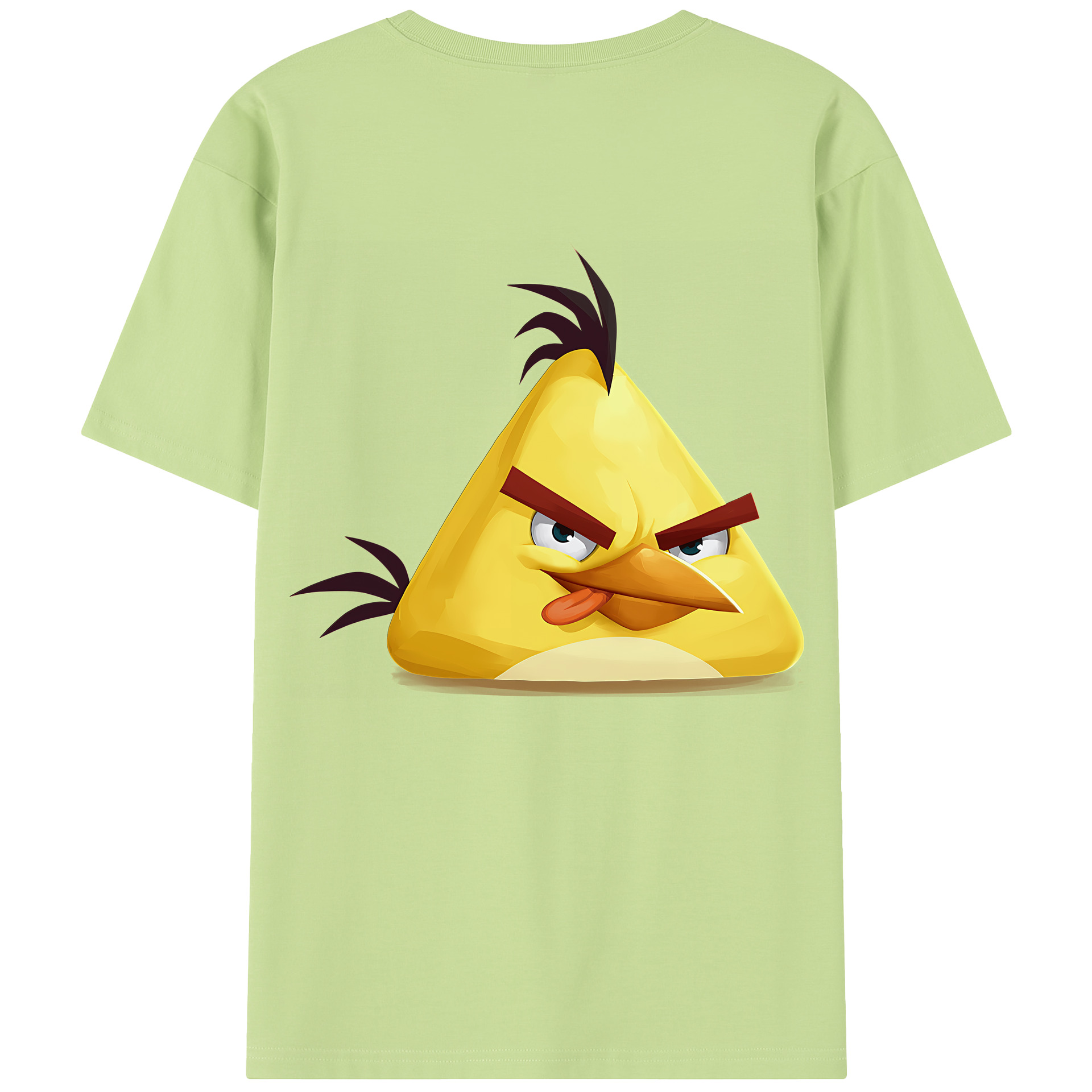 （画像用） Angry Birds アングリーバード 綿100％半袖Tシャツ（背面プリント）